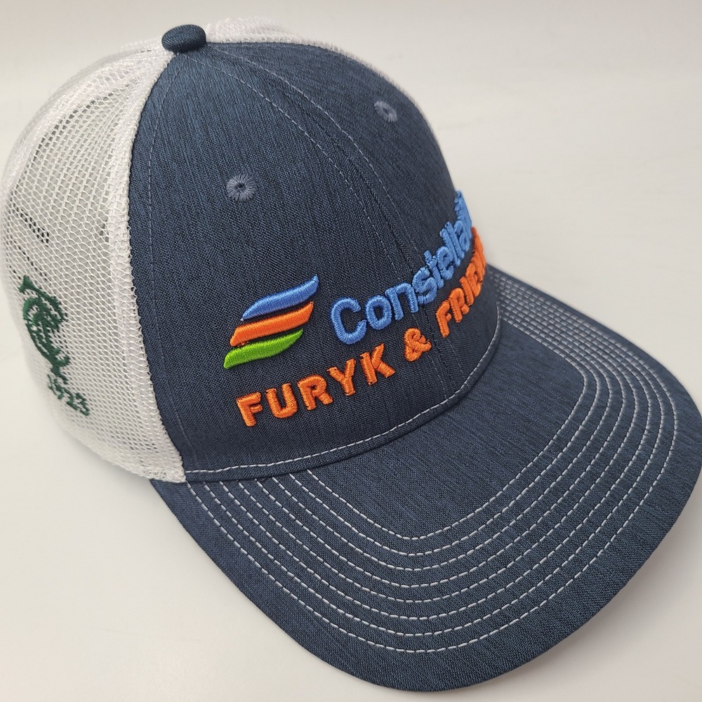 Furyk & Friends Hat Snapback Mesh Ahead Blue White Timuquana Country Club Golf
